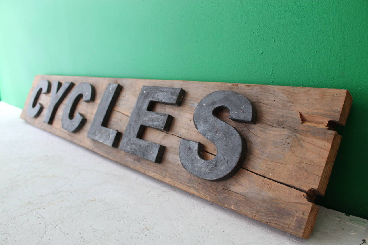 Mid-Century Modern Decorative Wooden Letters 