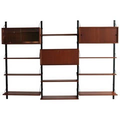 Teak Wall Unit, Denmark, 1950, Poul Cadovius