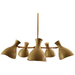 1950's Stilnovo Chandelier Italy