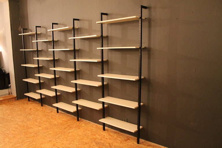 A Black and White Wall Unit by Pilastro Holland 1950's 4