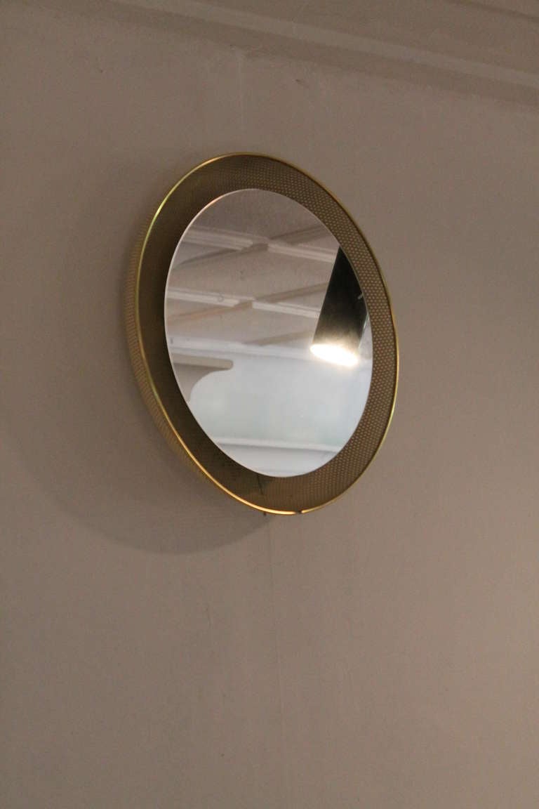 Glass Lighted mirror by Artimeta Holland 1960s