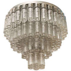 Giant Four Tier RAAK Ceiling Lamp Attributed to Carl Fagerlund, 1960's