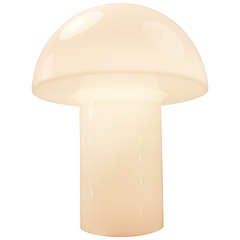 Vistosi Glass Mushroom Table Lamp Italy 1960