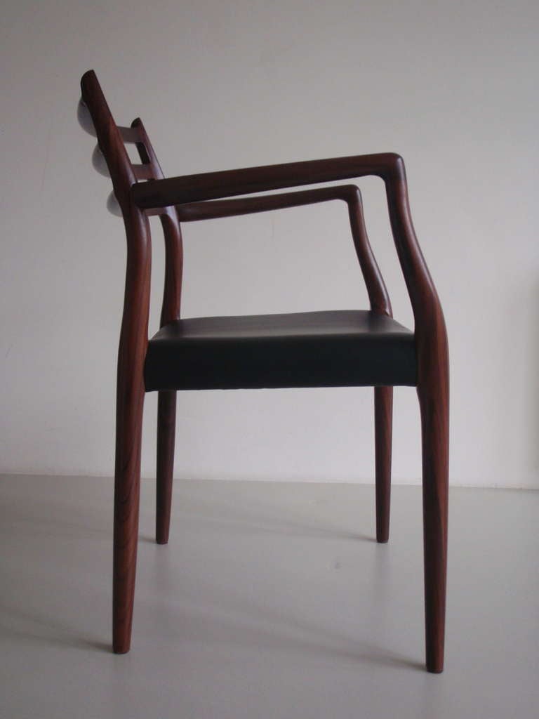 Mid-20th Century Rosewood Arm Chair by Niels Moller