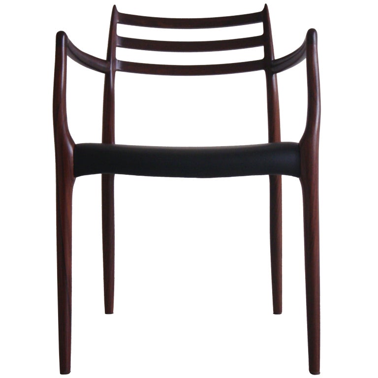 Rosewood Arm Chair by Niels Moller at 1stDibs