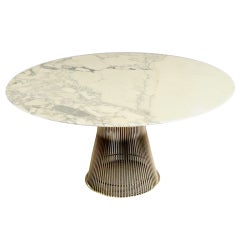 Early Marble Warren Platner dining table for Knoll