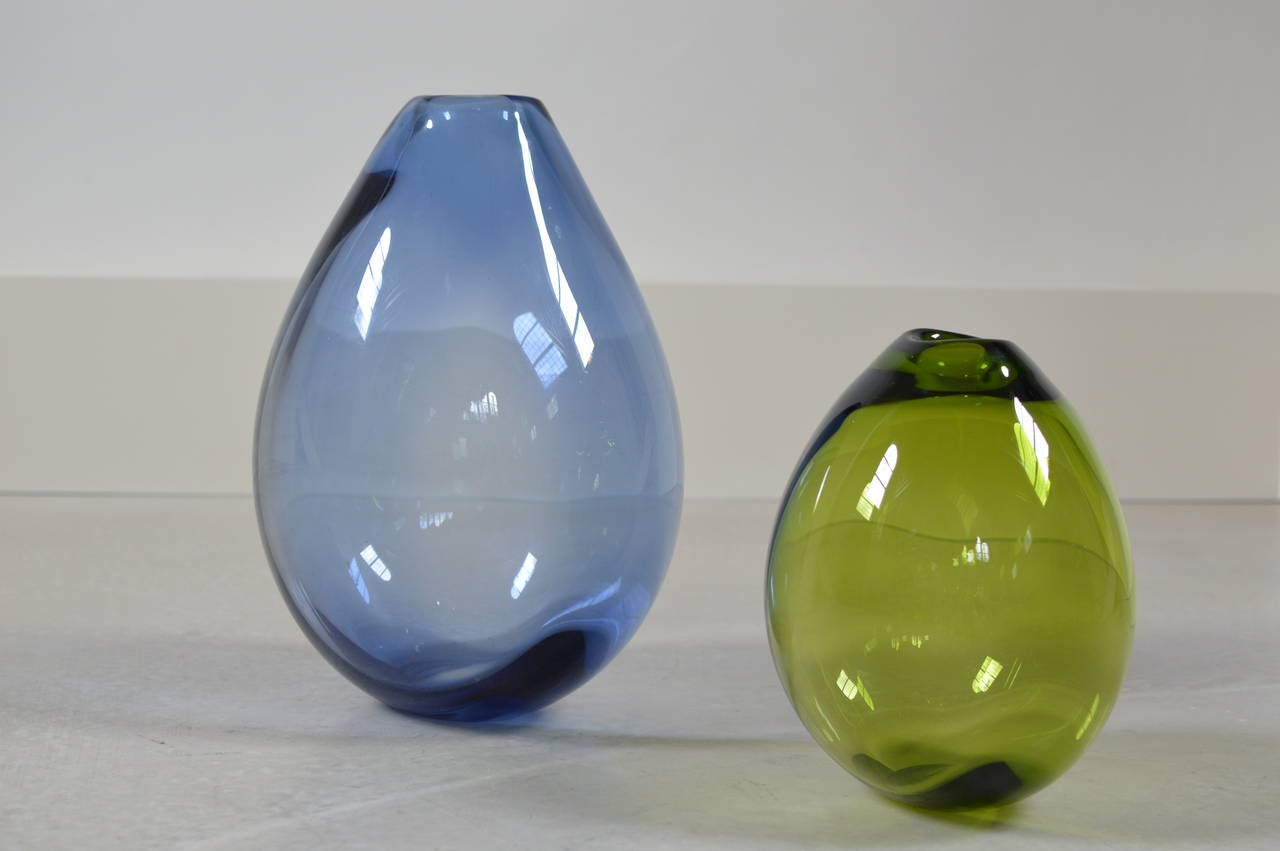 Rare Extra Large 'Drop Vases' by Per Lutken for Holmegaard In Good Condition In Utrecht, NL