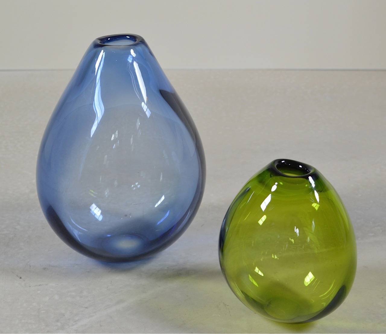 Mid-20th Century Rare Extra Large 'Drop Vases' by Per Lutken for Holmegaard