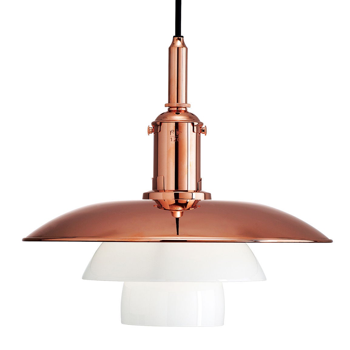 To celebrate what would be the 120th birthday of Danish designer Poul Henningsen, Louis Poulsen released in 2014 a limited edition of the PH 3 ¹/² – 3 copper and glass pendant originally designed in 1929 which was available for only 90 days between