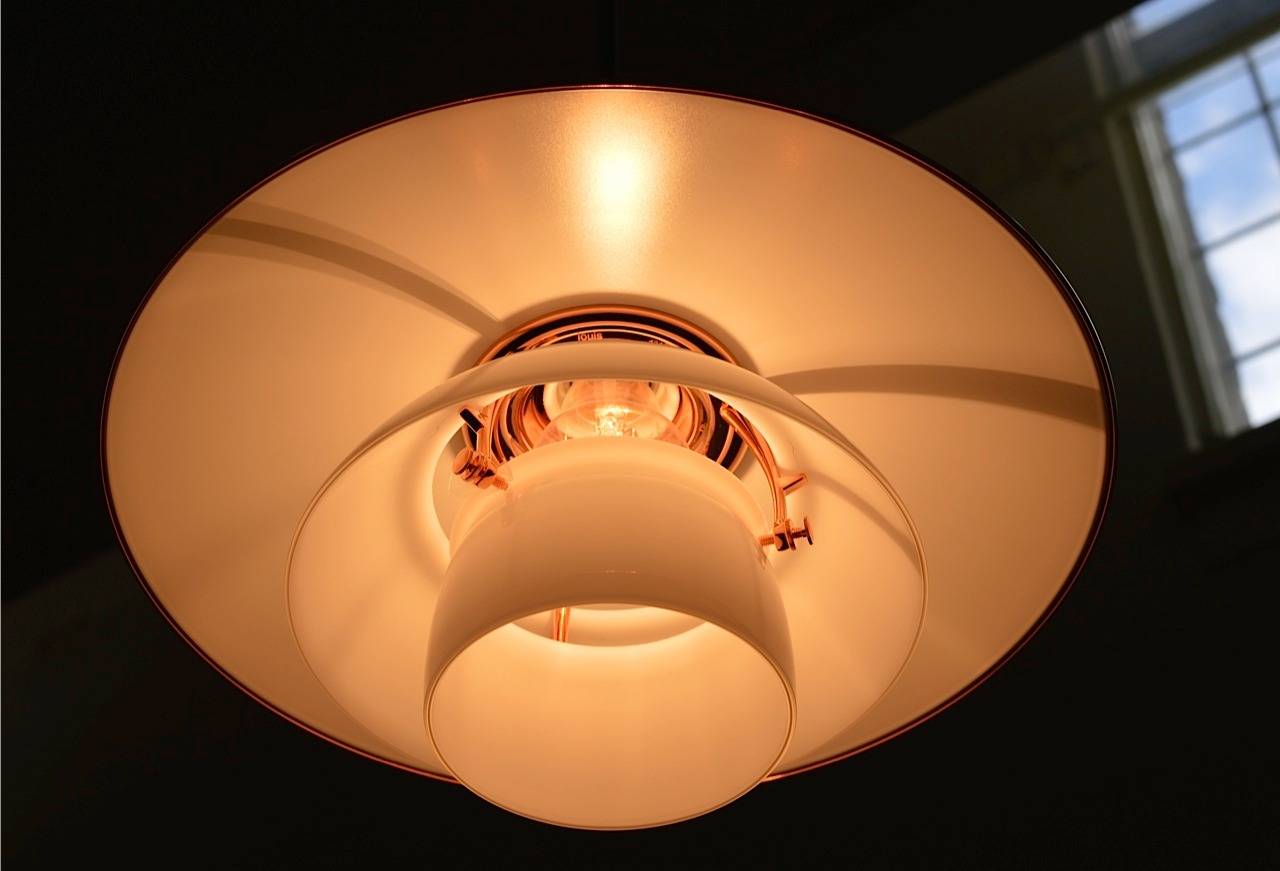 Early 20th Century Limited Edition PH 3 ½ - 3 Copper Pendant by Poul Henningsen