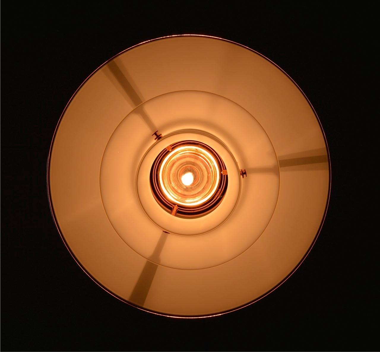 Blown Glass Limited Edition PH 3 ½ - 3 Copper Pendant by Poul Henningsen