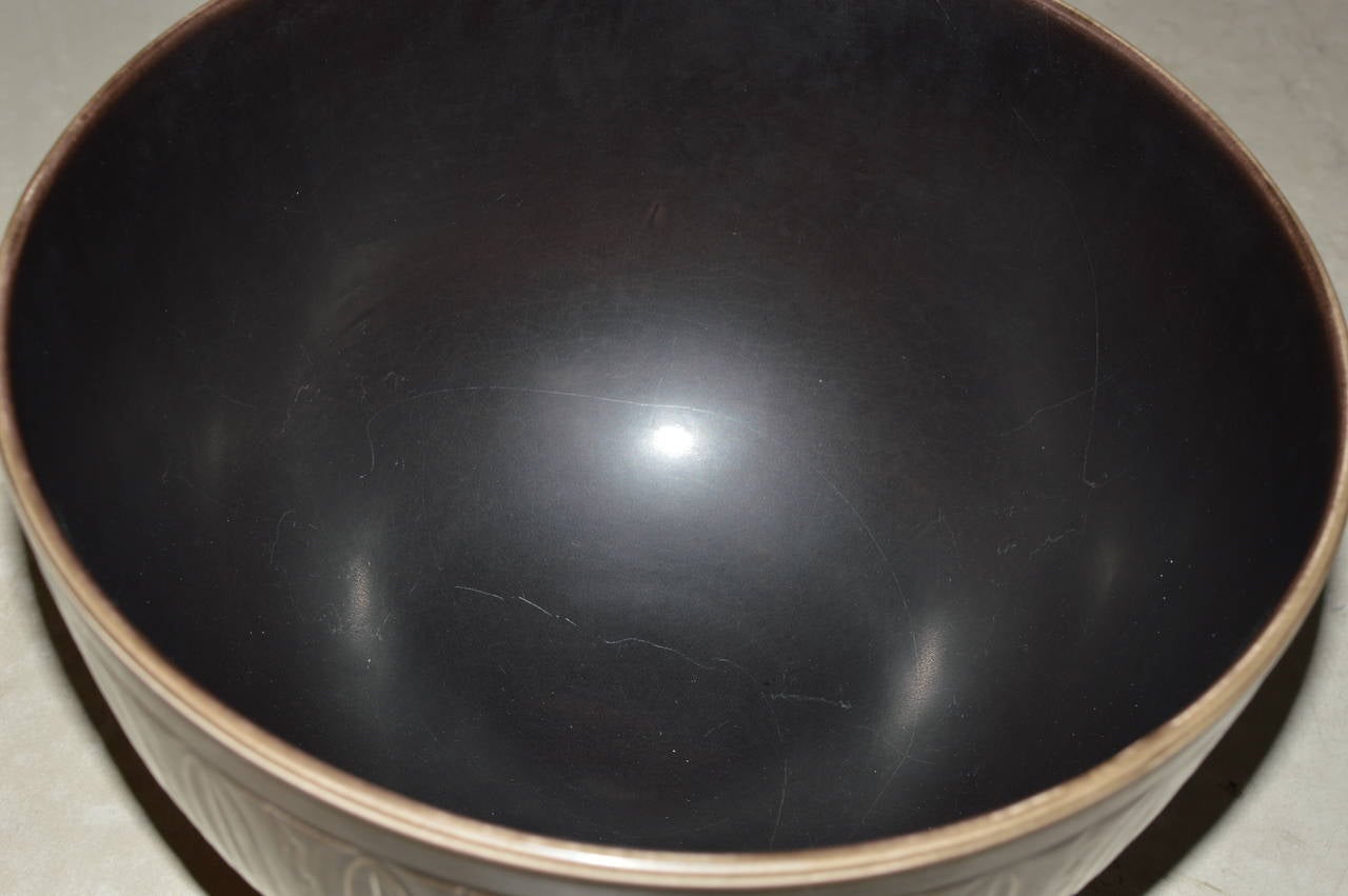 Mid-20th Century Very Large 1930s 'Solbjerg' Fruit Bowl by Nils Thorsson for Aluminia