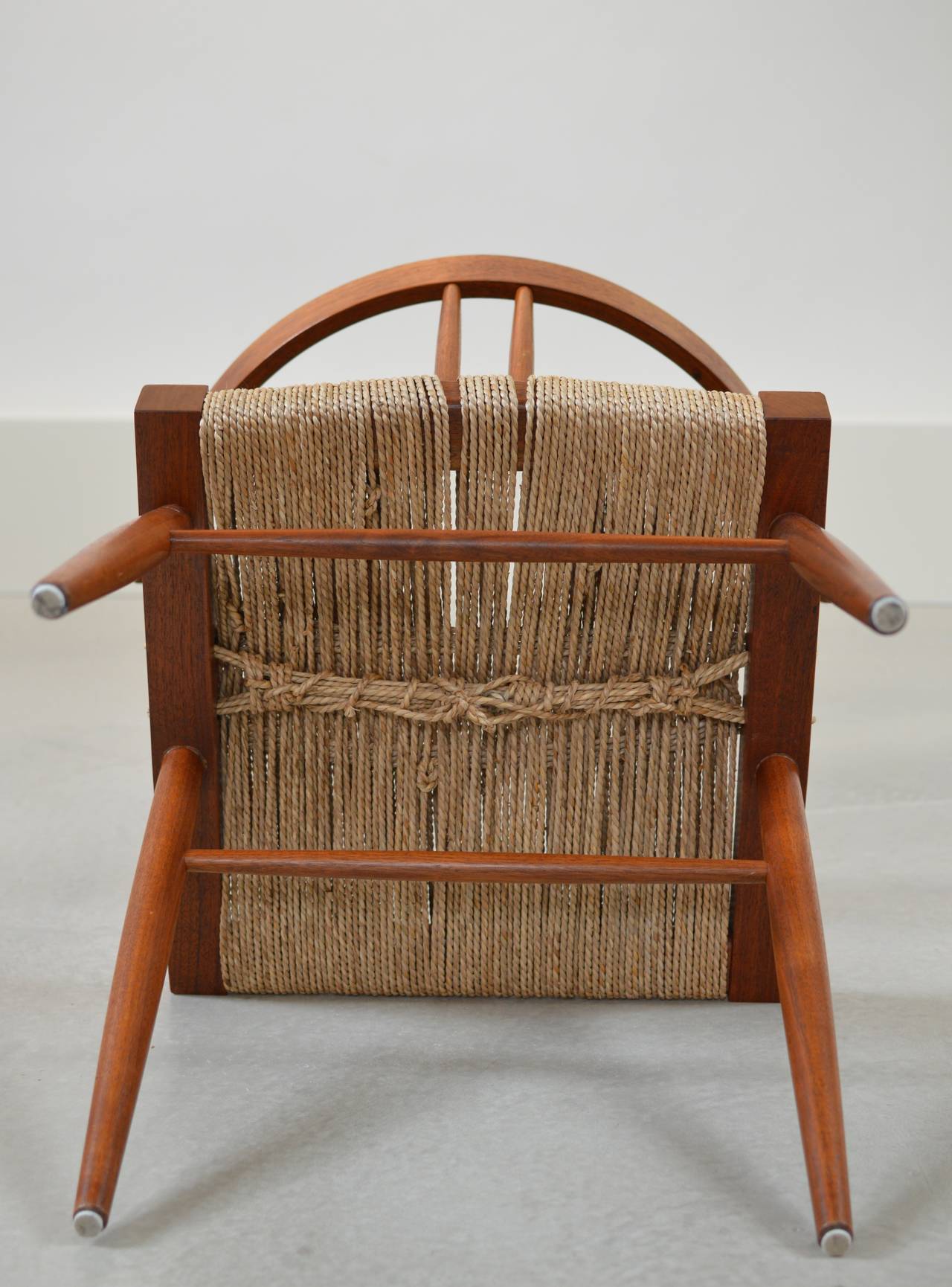 Seagrass George Nakashima Black Walnut Grass Seat Chairs