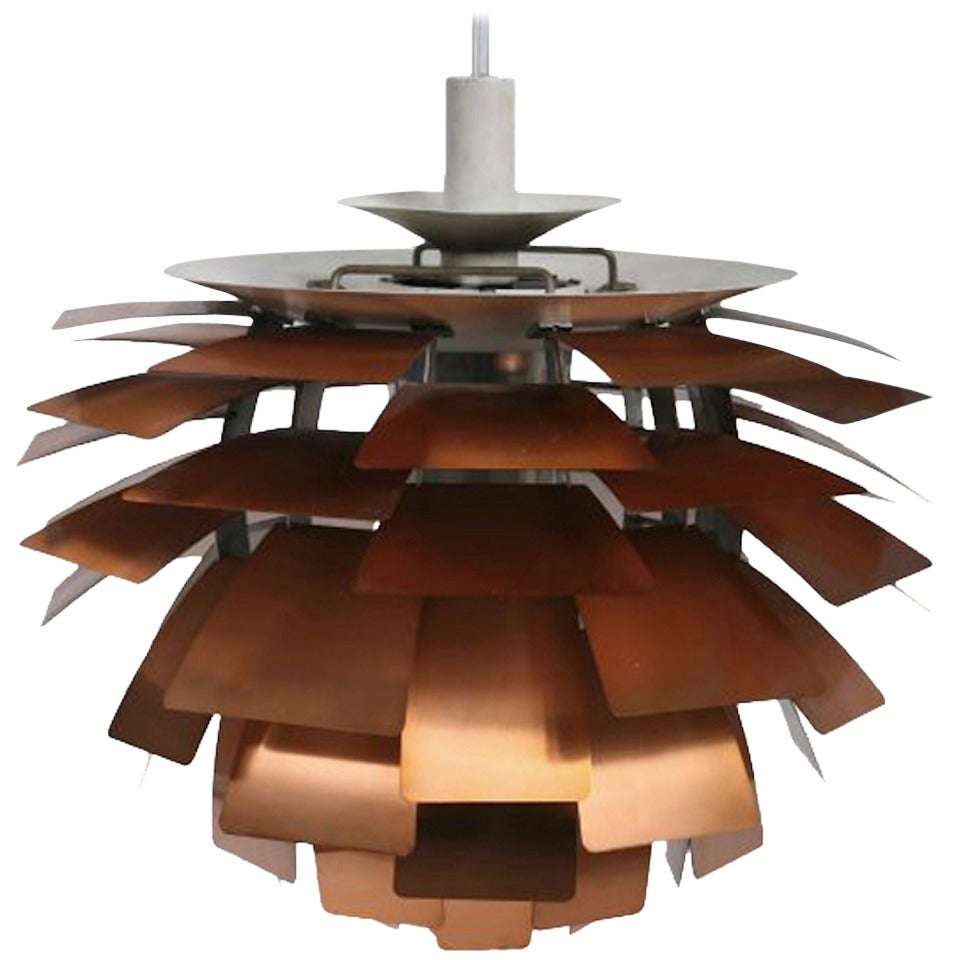 First Edition Copper Poul Henningsen Artichoke Lamp