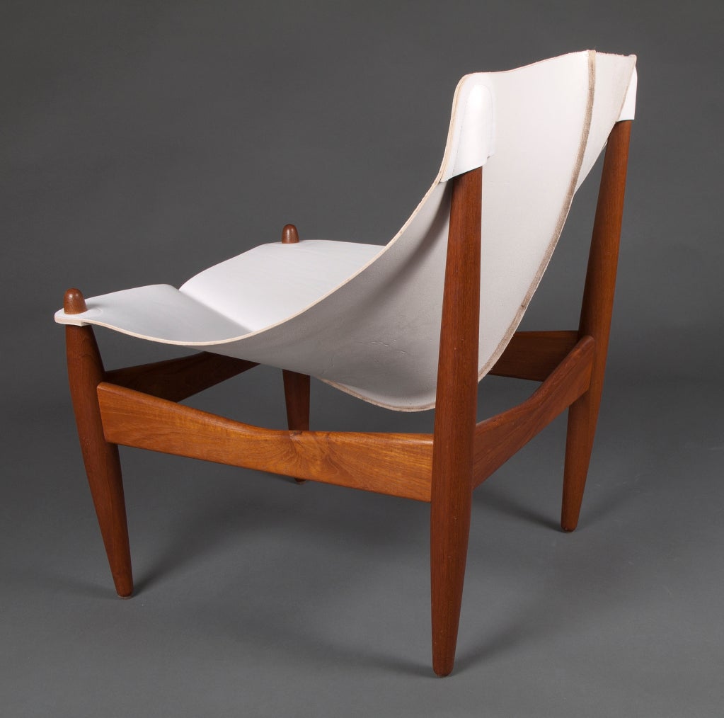 Rare easy chair & ottoman by Illum Wikkelsø 1