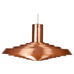 Copper Plate lamp by Poul Henningsen for Louis Poulsen