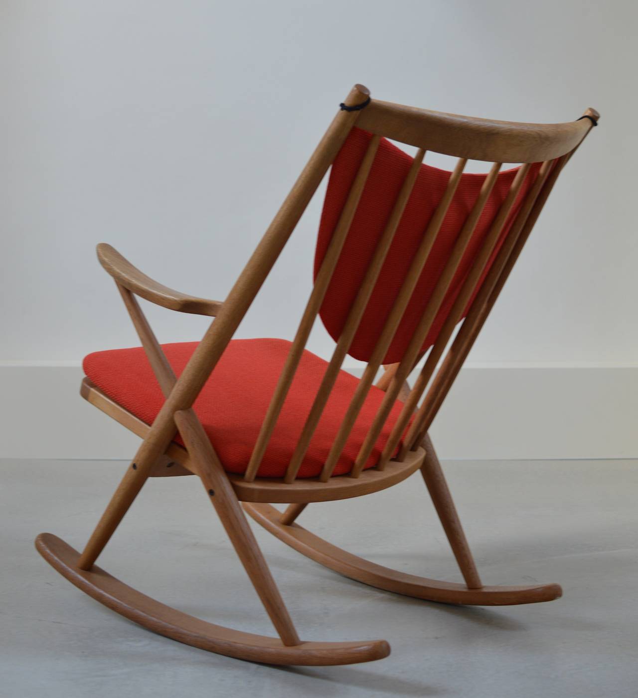 Oak Danish Rocking Chair by Frank Reenskaug for Bramin