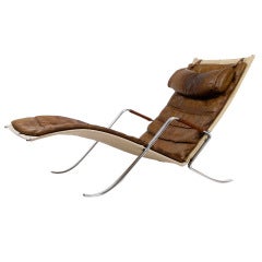 Première édition du fauteuil Grasshopper Lounge Chair de Preben Fabricius & Jørgen Kastholm