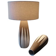 Paprika Vase Lamp By Anna-Lisa Thomson For Upsala-Ekeby