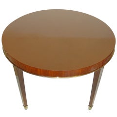 A Fine Round Decoene Mahogany Coffee Table