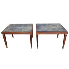 A Pair Of Fine Palissandre Side Tables