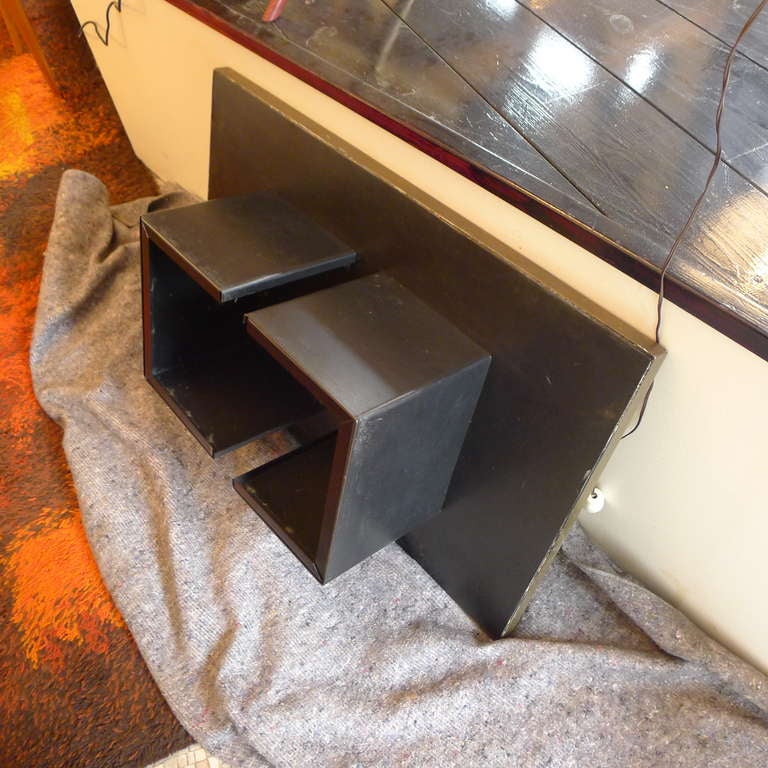 Belgian A Fine Bronze Etched Coffee Table Signed By Christian Heckscher