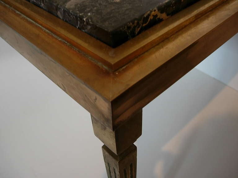 A Rectangular Coffee Table In Bronze Attributed To Jansen