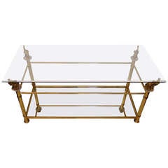 A Two Tier Elephant  Neoclassical Coffee Table 