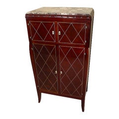 Art Deco mahogany armoire