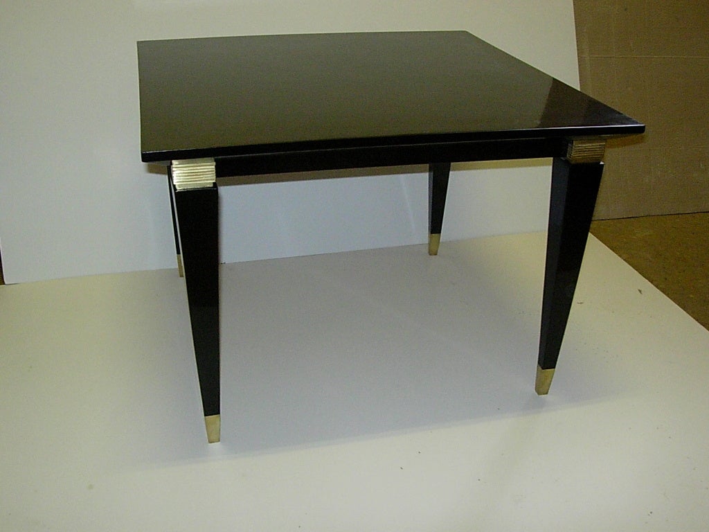 Style of Dominique Art Deco Square Coffee Table