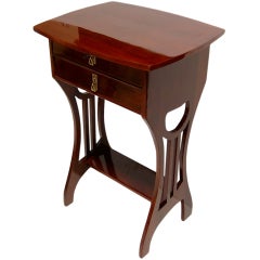 Walnut art nouveau furniture