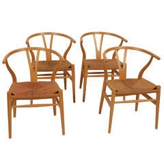 Wishbone Chairs Of Hans Wegner For Carl Hansen 
Son