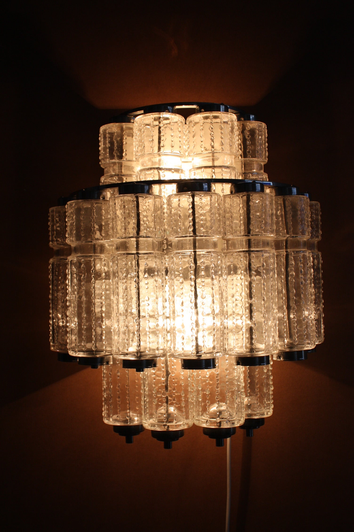 Dutch Raak lamp ful in glas very rare