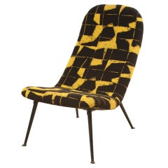 Dutch Theo  Ruth chair original fabric 1960
s cast-iron legs