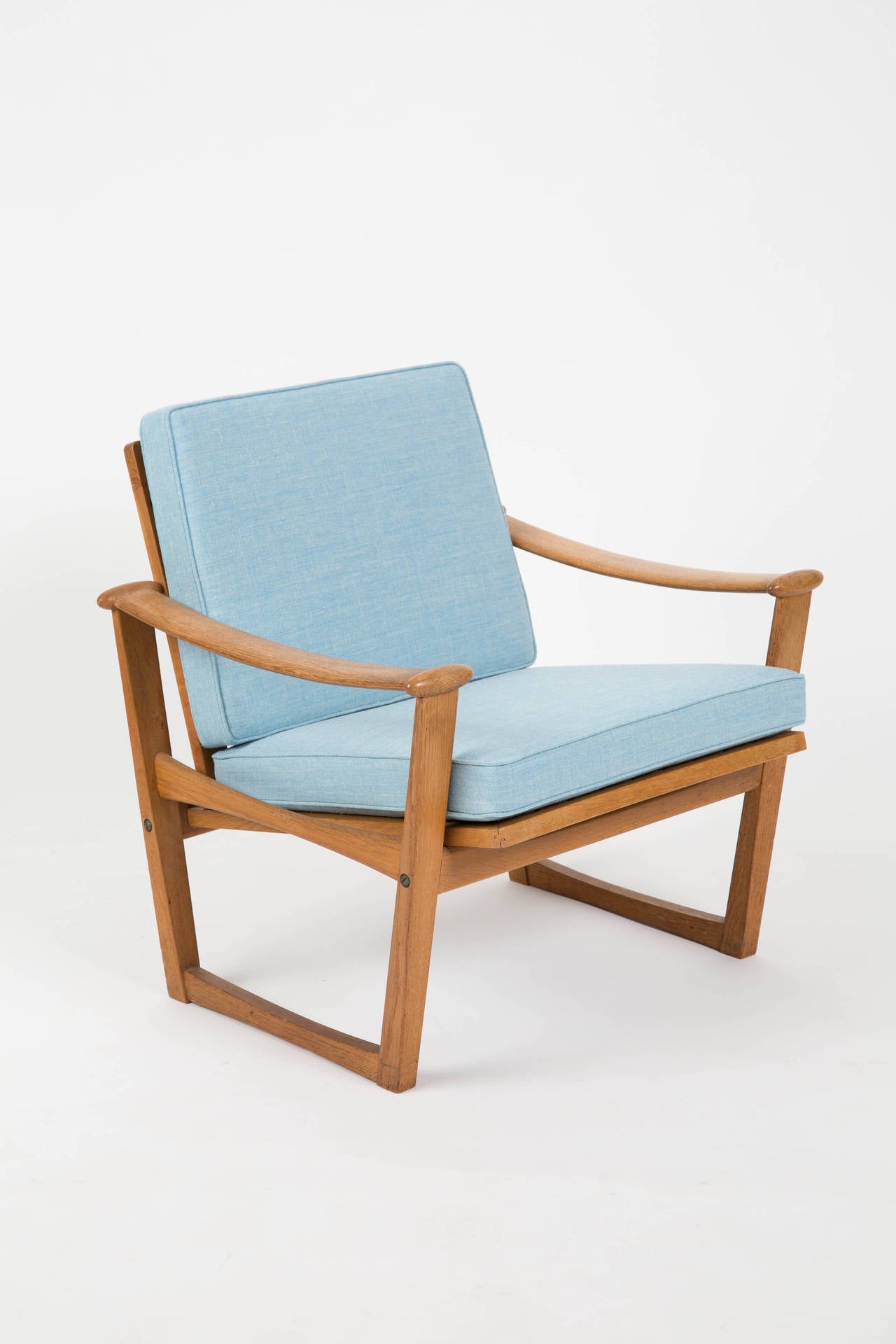 Dutch In the style of Finn Juhl Set of Oak Chairs for Pastoe designed by Nissen For Sale