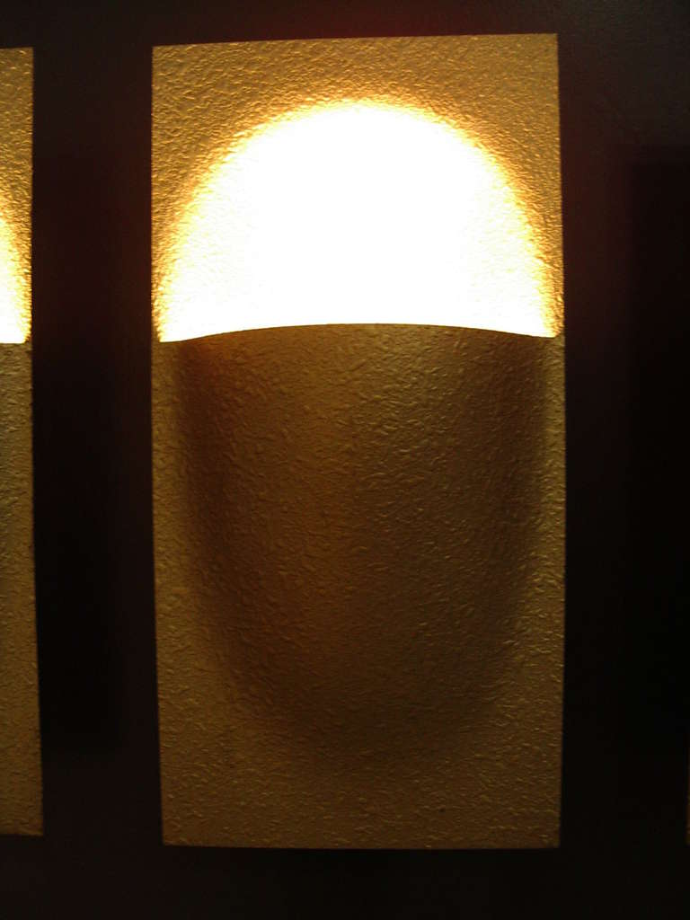 Mid-Century Modern RAAK Amsterdam Bertrand Balas Gold Lamps