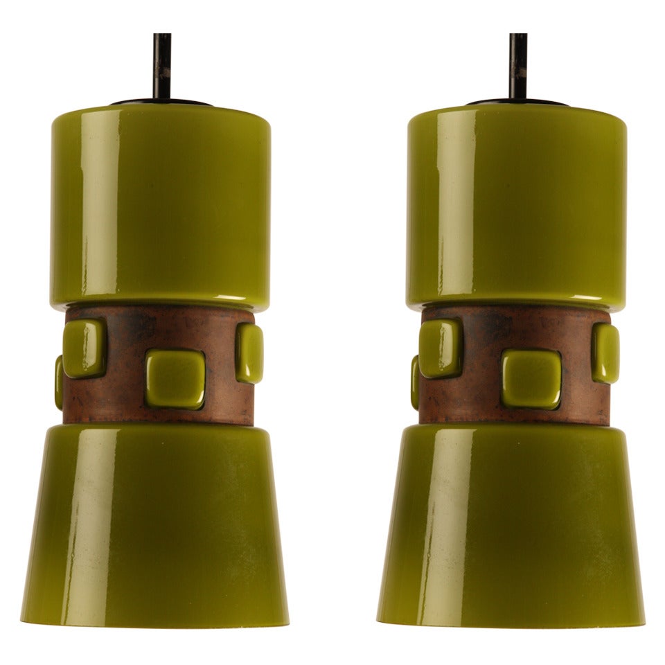 Nanny Still Style Glass Lamps from Finland