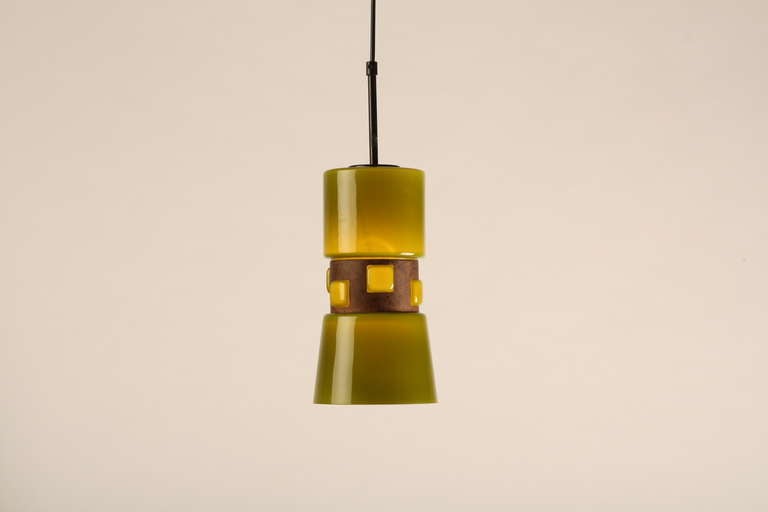 Mid-20th Century Nanny Still Style Glass Lamps from Finland