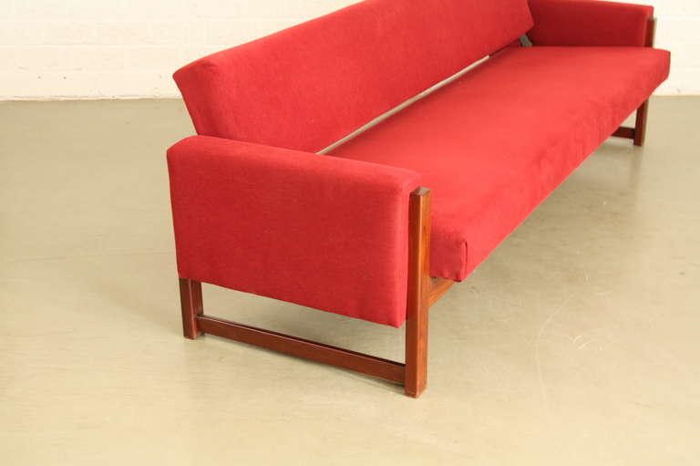 Sleeping Couch Pastoe Braakman Dutch Design with Teak Frame 1