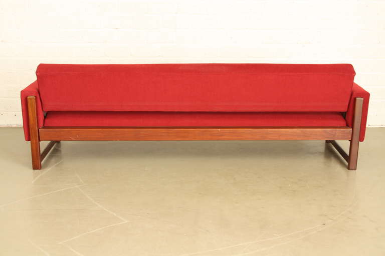 Sleeping Couch Pastoe Braakman Dutch Design with Teak Frame In Good Condition In LA Arnhem, NL