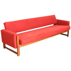 Sleeping Couch Pastoe Braakman Dutch Design with Teak Frame