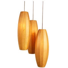 Trio Lamps With Natural Flies