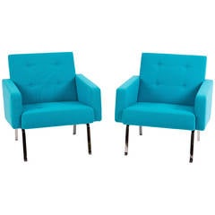 Artifort 461-465 Serie of Dutch Design in Blue Wool