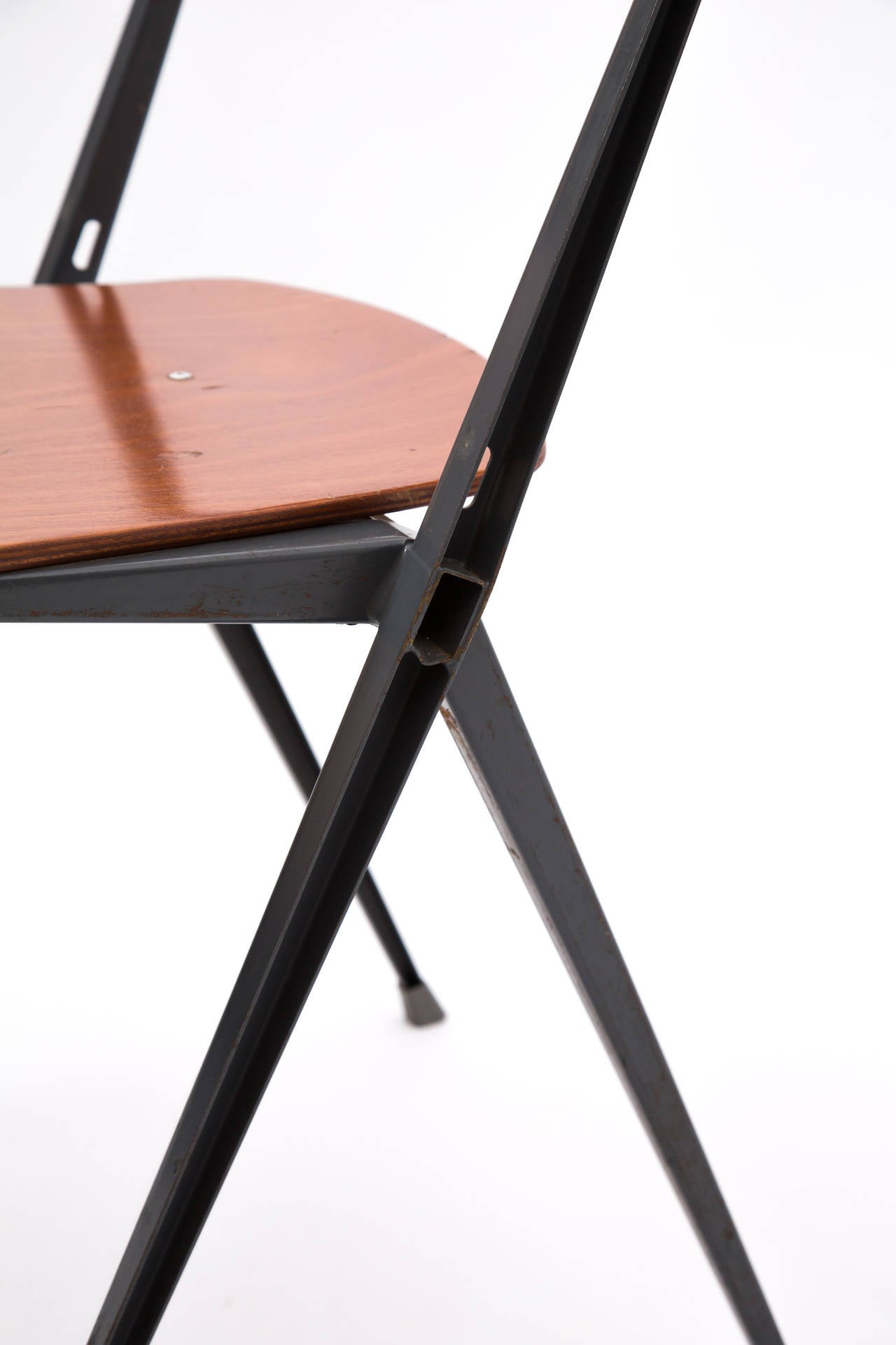 Plywood Wim Rietveld Pyramide Ahrend de Cirkel Chairs For Sale
