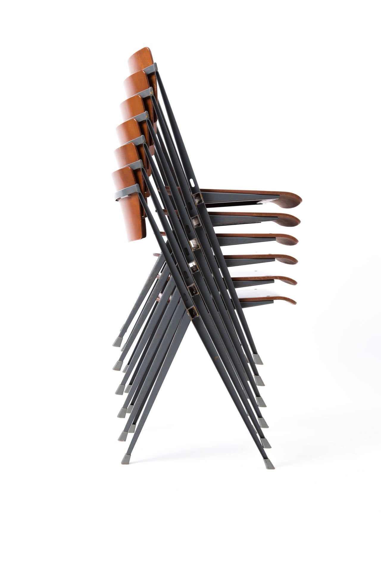 Wim Rietveld Pyramide Ahrend de Cirkel Chairs For Sale 3