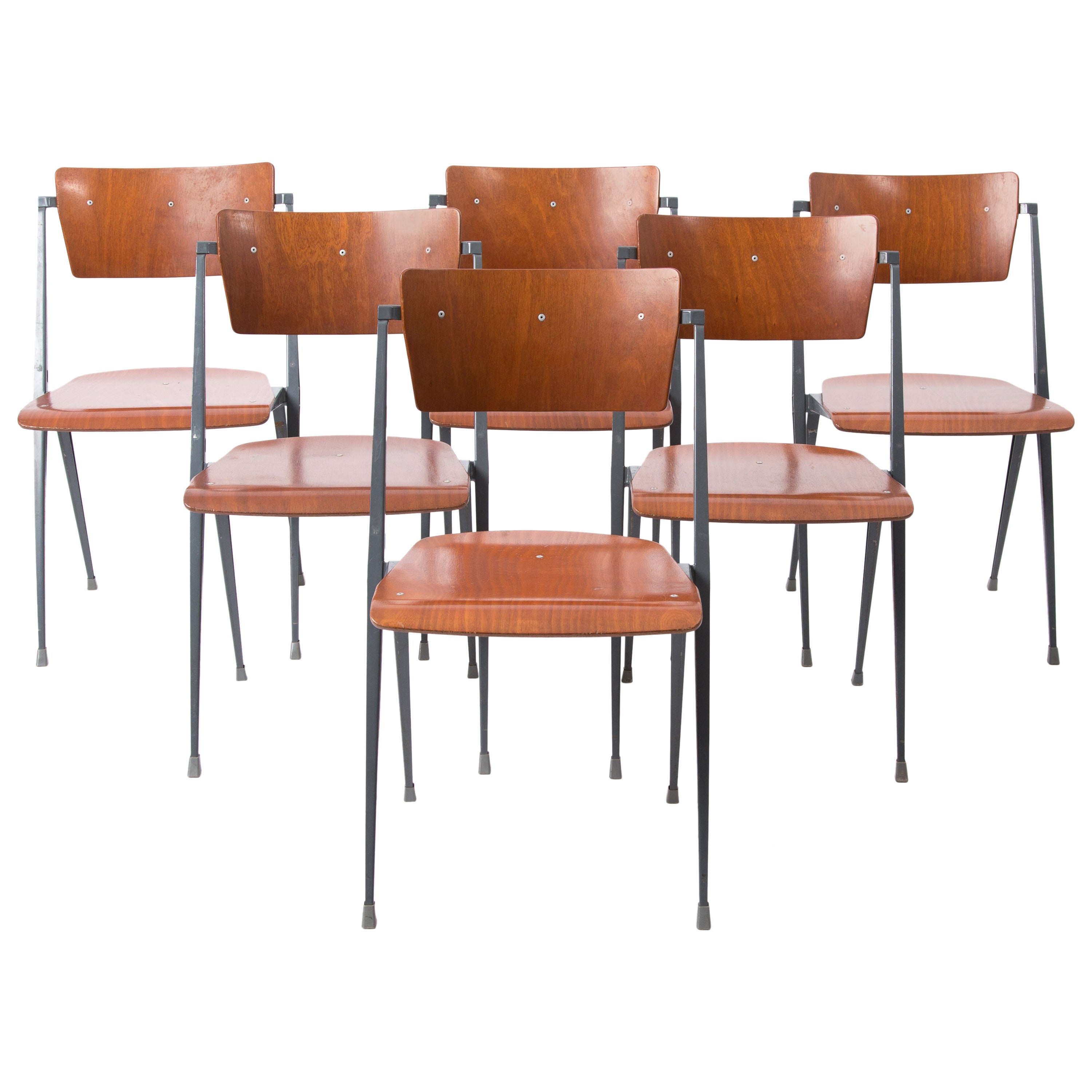 Wim Rietveld Pyramide Ahrend de Cirkel Chairs For Sale