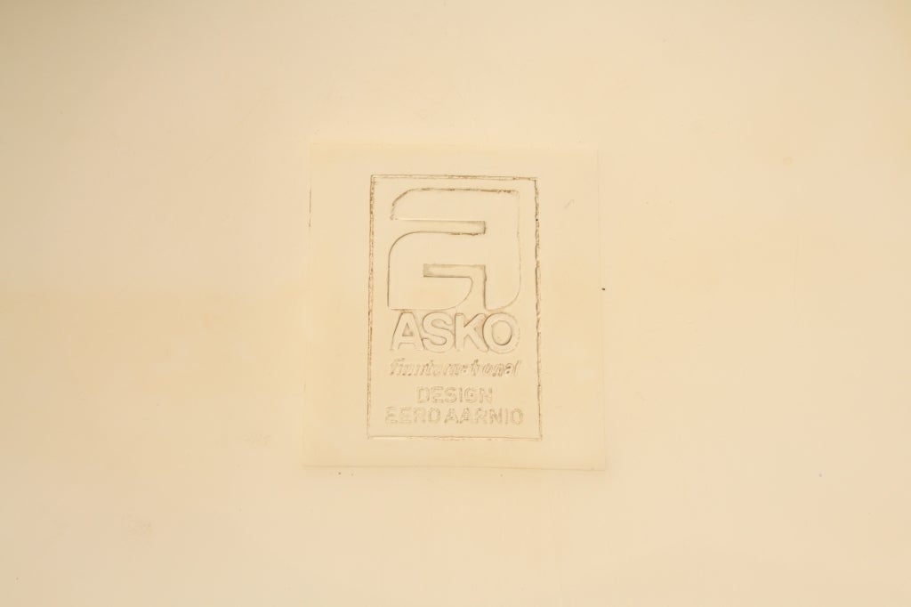 Polyester Two cognac chairs of Eero Aarnio first production