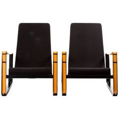 Set of Two Cite Lounge Chairs of Prouve for Vitra
