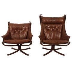 Vintage Falcon Chairs Norway as a Set