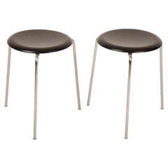 Danish Jacobsen Stools Fritz Hansen 1st Production. Danish Jacobsen Stools Fritz Hansen 1st Production.